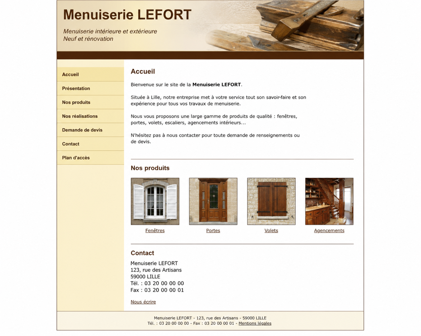 Ancien site de Menuiserie LEFORT avant sa refonte par IUSolutions